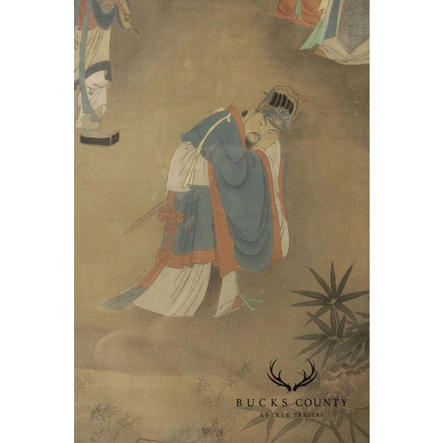 Mid 20th Century Framed Asian Figural Print After “Refusing The Seat” For Sale - Image 12 of 16