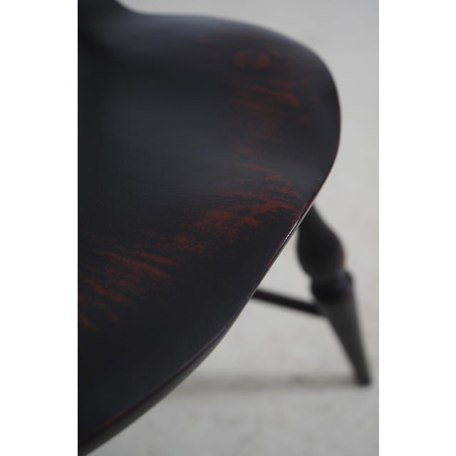 Set of Six Black Bow Back Windsor Dining Chairs For Sale - Image 17 of 18