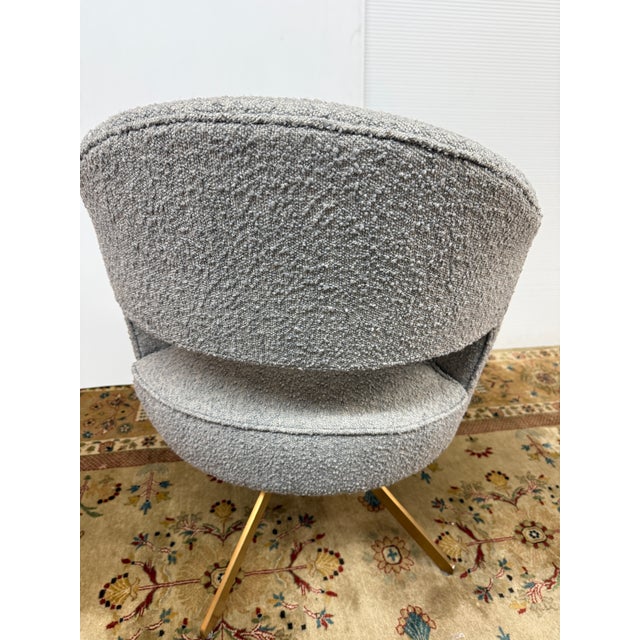 Metal Lulu & Georia Amaris Swivel Office Chair, Gray For Sale - Image 7 of 12