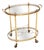 Vintage French Brass Drinks Trolley, 1960s For Sale