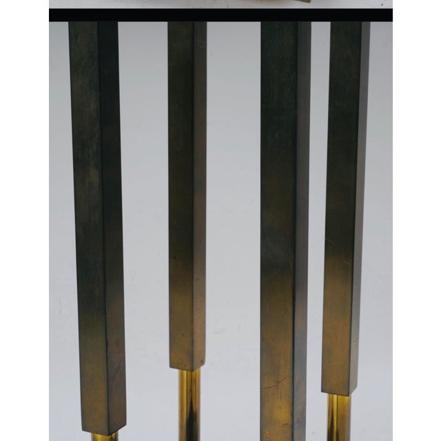 Vintage Tommi Parzinger for Stiffel Architectural Brass Table Lamp With Original Drum Shade, Circa 1960s For Sale In Los Angeles - Image 6 of 6