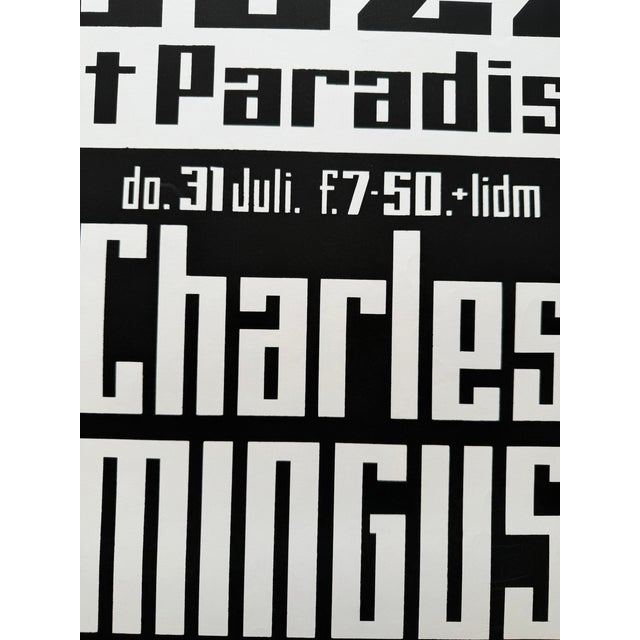 Paper Jazz at Paradiso – July 1975, Charles Mingus – Vintage Print, Printed in the Netherlands For Sale - Image 7 of 8