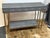 Brass Currey & Company Faux Shagreen + Brass Console Table For Sale - Image 8 of 12
