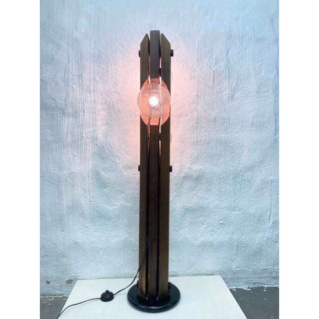 Floor Lamp in Wood and Glass from Temde, 1970s For Sale - Image 14 of 15