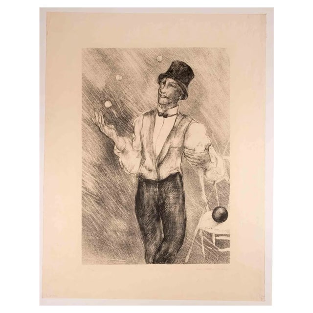 Luc-Albert Moreau, Juggler, Lithograph, Early 20th Century For Sale