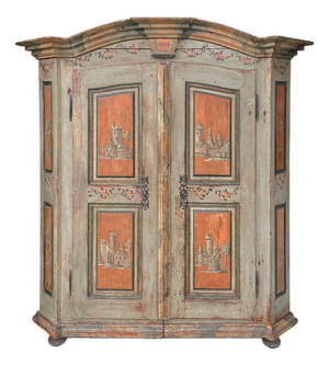Painted 2-Door Wardrobe, 1804