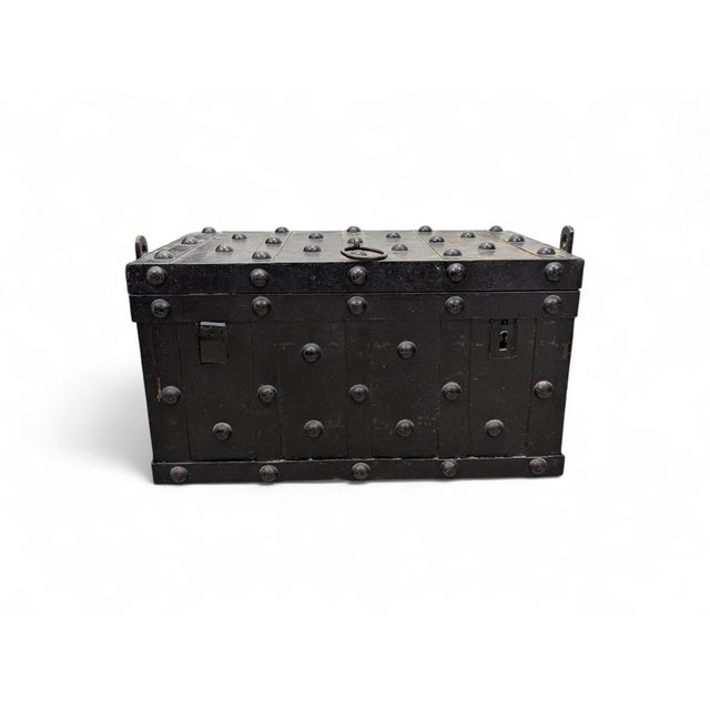 Iron Armored Chest, 1890s For Sale - Image 16 of 16