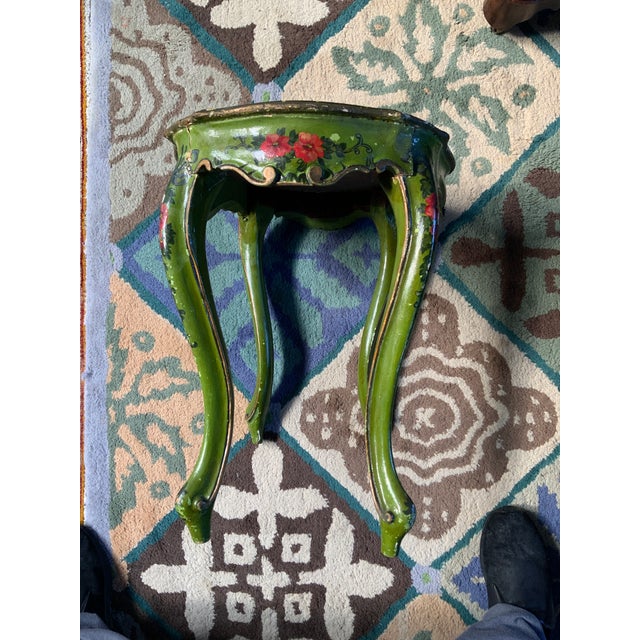 Paint Late 19th Century Venetian Paint Decorated Stand For Sale - Image 7 of 9
