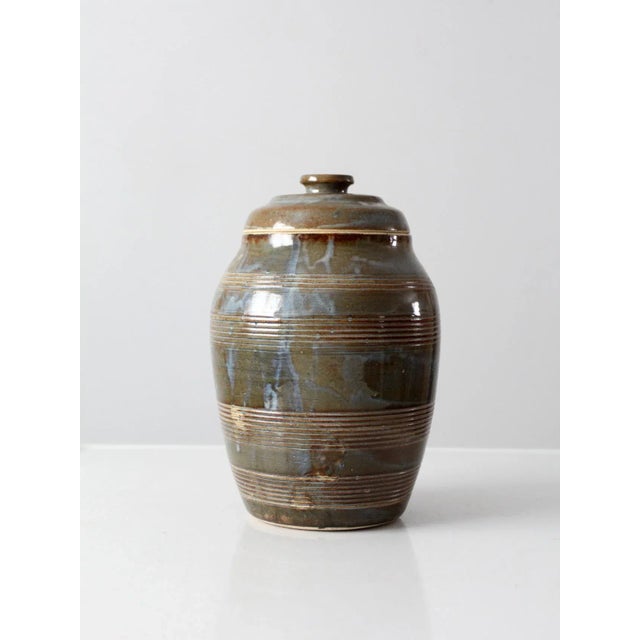 Vintage Studio Pottery Jar For Sale - Image 6 of 12