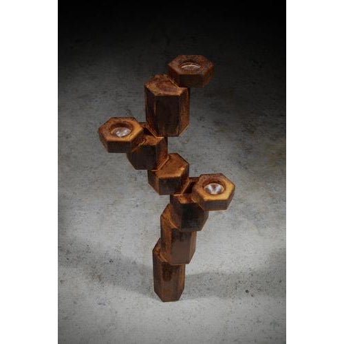 Not Yet Made - Made To Order Candlestick to Illuminate the Ruins of Time in Steel by Frederic Gaillard For Sale - Image 5 of 8