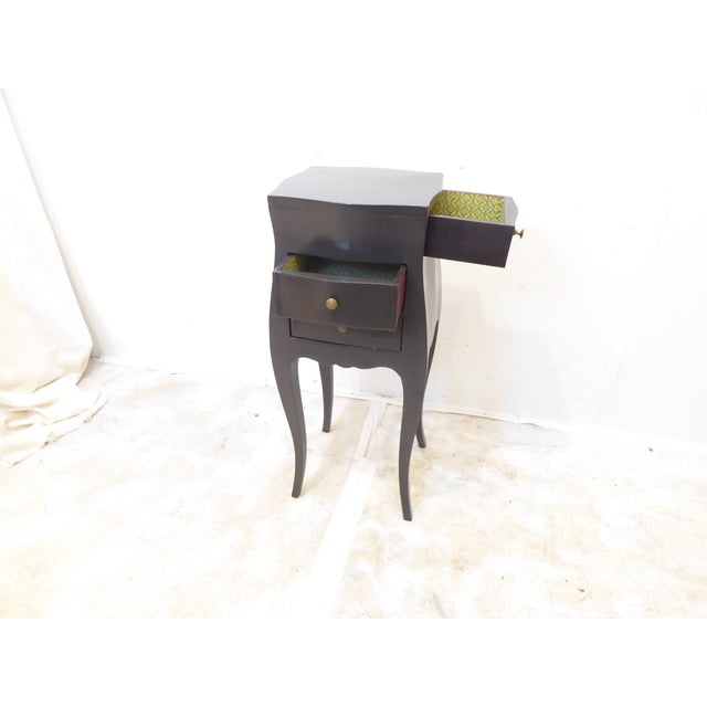 Vintage Small Italian Gray Painted Side Table For Sale - Image 4 of 4