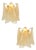 Sanded Champagne Rondini Murano Wall Sconces by Simoeng, Set of 2 For Sale