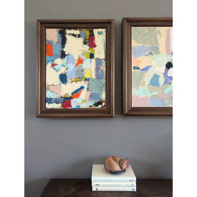 2024 Contemporary Abstract Oil Painting "Rising Grey Green", by British Artist Lloyd Durling For Sale - Image 4 of 8