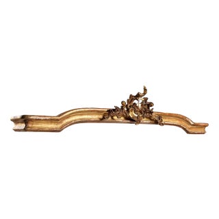 Giltwood Pelmet with Rocaille Carving For Sale