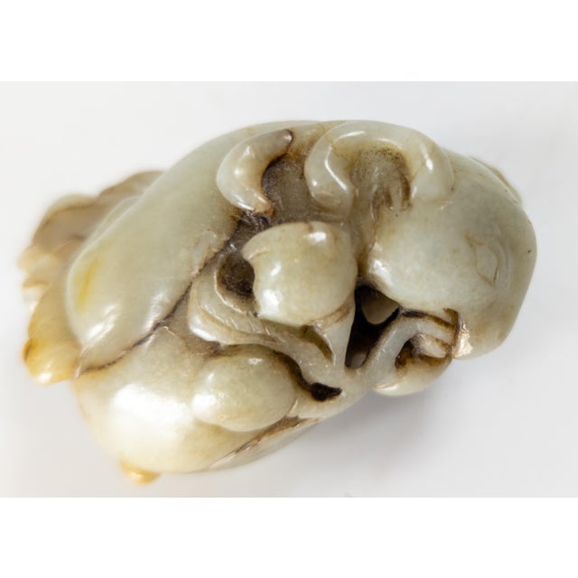 20th Century Chinese Qing Style Nephrite Jade Carving of Boys and Ram For Sale - Image 12 of 13