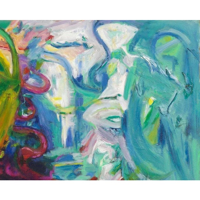 Contemporary "Emotional Untitled" Contemporary Abstract Expressionist Oil Painting by Regina Gately For Sale - Image 3 of 5