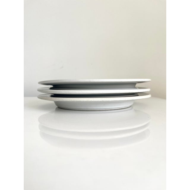 Vintage 1970s Arabia of Finland Rosmarin Brown Salad Plates - Set of 3 For Sale - Image 13 of 13