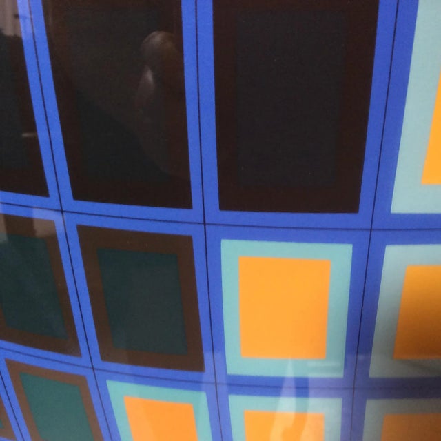 Paper Victor Vasarely Op Art Serigraph For Sale - Image 7 of 7