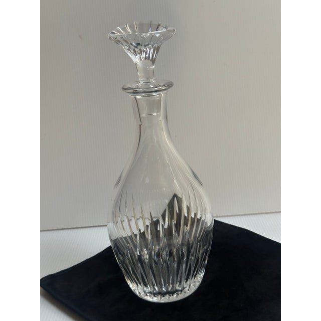 Vintage Baccarat France Crystal "Massena" Blown 11" Tall Decanter With Sign Stopper For Sale - Image 16 of 18
