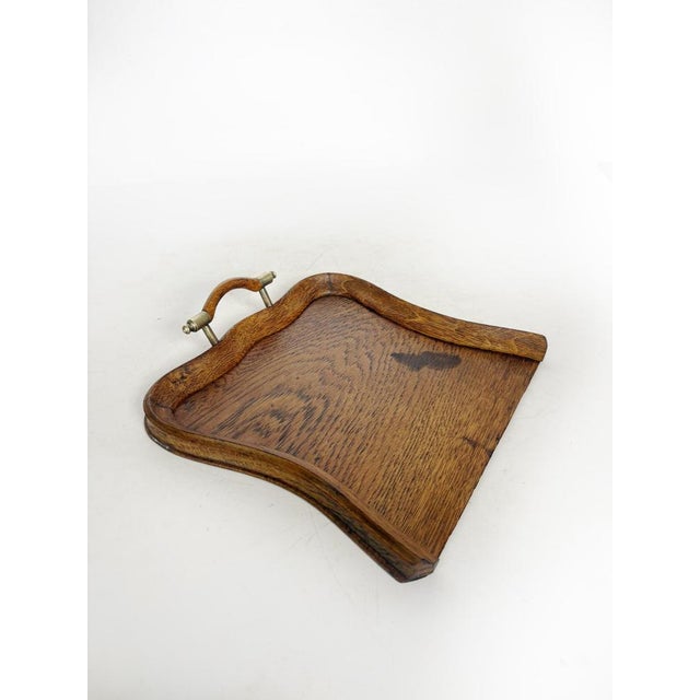 Rustic Dustpan in Wood and Brass, 1930s For Sale - Image 3 of 17