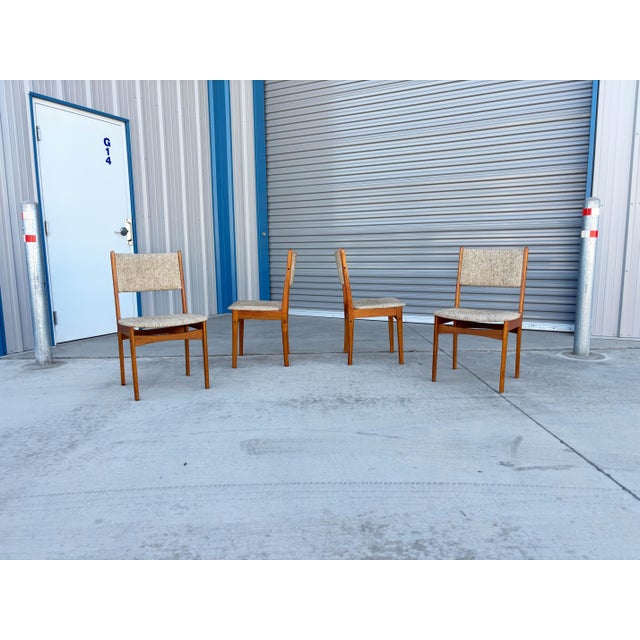 1960s Danish Modern Teak Dining Chairs Set of 6 For Sale In Los Angeles - Image 6 of 14