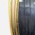 Uma Gold Metal Room Wall Mirror With Overlapping Circles For Sale - Image 4 of 5