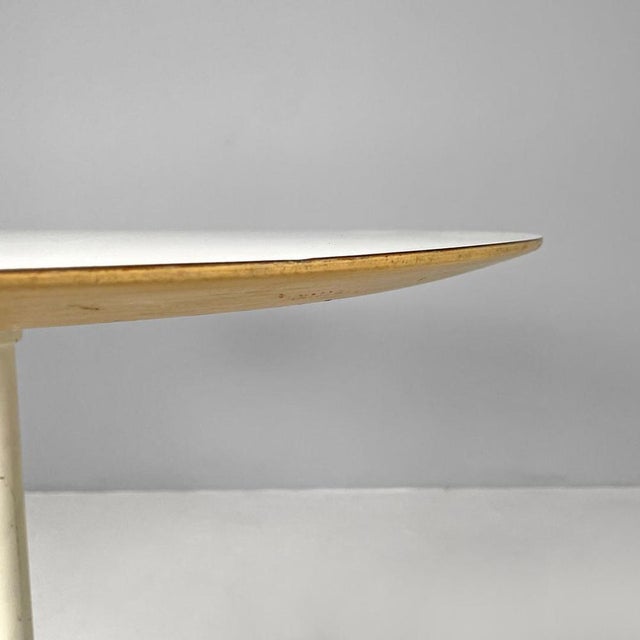Mid-Century Swiss Modern White Laminate and Metal Coffee Table from Vitra, 1960s For Sale - Image 9 of 16