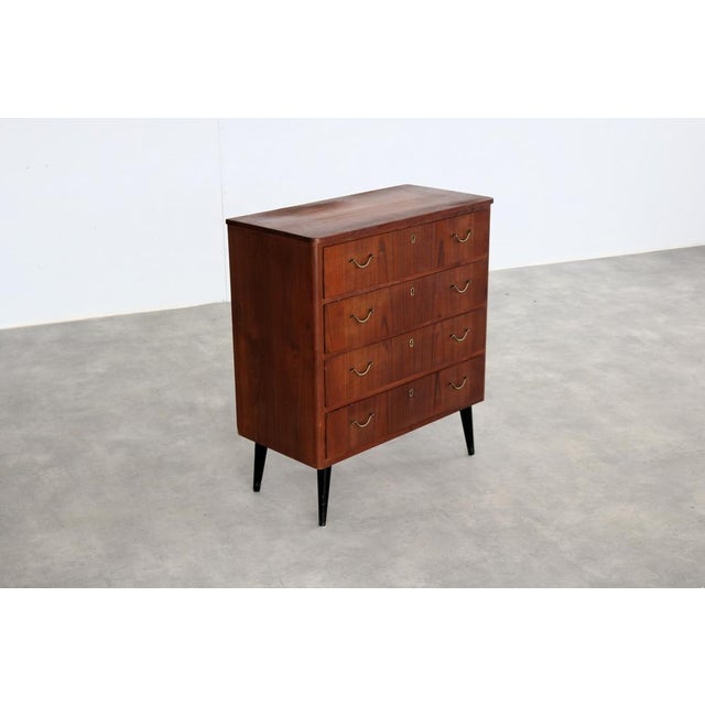 1960s Vintage Swedish Chest of Drawers in Teak, 1960s For Sale - Image 5 of 9