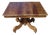 Antique Square Walnut Pedestal Table, 1800s For Sale