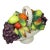 Vintage Capodimonte Ceramic Basket of Fruit For Sale