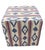Vintage Blue and Indigo Ikat Pattern Upholstered Cube Ottoman For Sale In West Palm - Image 6 of 12