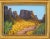 Floral Flowers in Bloom Canyon Impressionist Landscape Oil Painting Including the Antiqued Gold Wood Frame For Sale - Image 4 of 8