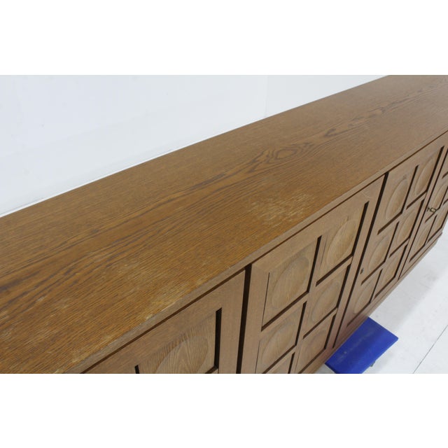Wood Vintage Brutalist Sideboard by Gerhard Bartels, 1970s For Sale - Image 7 of 11