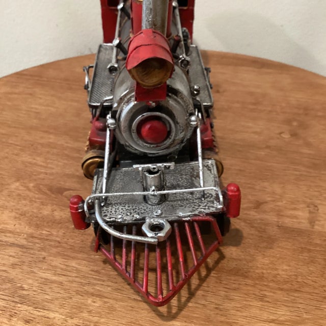Mid 20th Century Handmade Metal Model Locomotive Decoration For Sale - Image 4 of 12