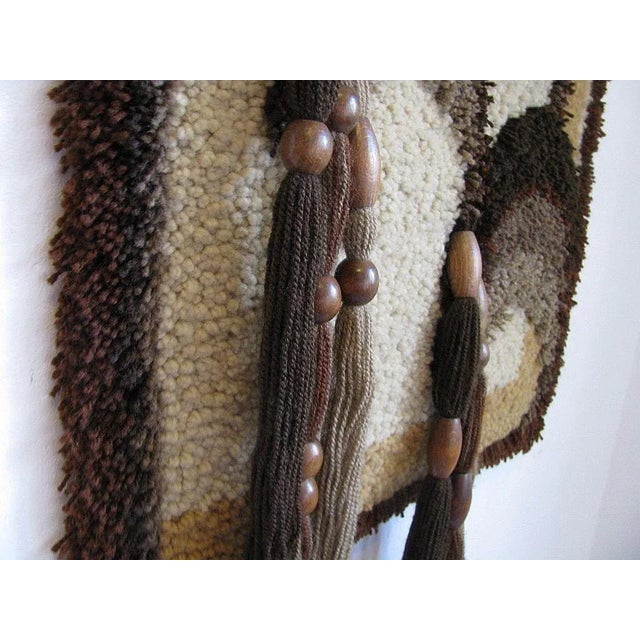 Pop Art Woolen Tapestry, 1970s For Sale - Image 9 of 18