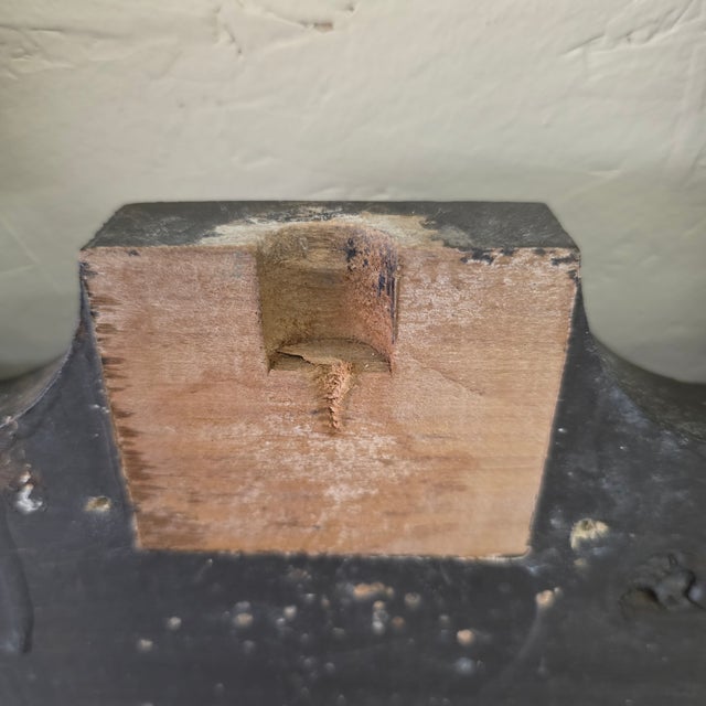 Early 20th Century Early 20th Century Victorian Eastlake Style Black Pier Mirror Frame, Architectural Turned Column Wall Surround, Large 55.5 Inch For Sale - Image 5 of 14