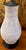 Mid Century Off White Incised Glazed Lamp For Sale - Image 4 of 8