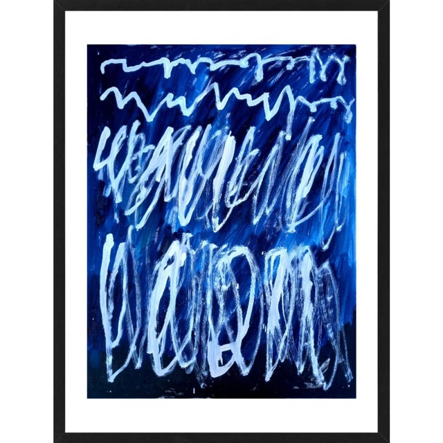 Paper 19.6" X 25.5" - Cy Twombly Inspired Abstract Original Oil Painting, Unframed For Sale - Image 7 of 7