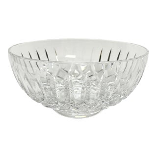 Late 20th Century Waterford Crystal Wicklow 9″ Bowl For Sale