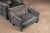 Roche Bobois Contemporary Italian Leather Chair and Ottoman Set by Roche Bobois in Black For Sale - Image 4 of 9