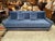 Contemporary Nathan Anthony Bespoke Slope Arm Sofa, Navy For Sale - Image 3 of 12
