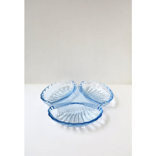 Glass Seashell Glass Dish Scallop Design For Sale - Image 7 of 8