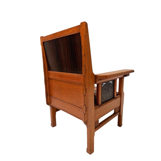 Arts & Crafts Art Nouveau Armchair from Carel Adolph Lion Cachet, 1900s For Sale - Image 4 of 12
