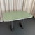 Metal Mid 20th Century Art Deco Revival Sage Green Dinette Pedestal Dining Table For Sale - Image 7 of 8