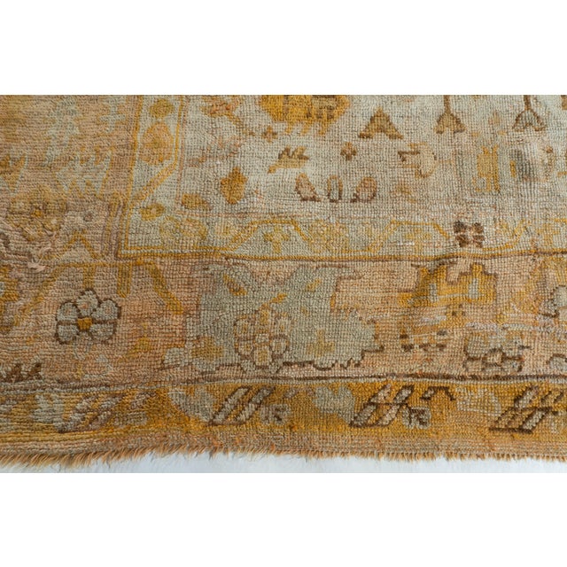 Antique Turkish Oushak Rug 11'5 X 13'2 For Sale In New York - Image 6 of 14