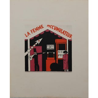 Lucien Boucher, La femme accumulateur, Lithograph For Sale