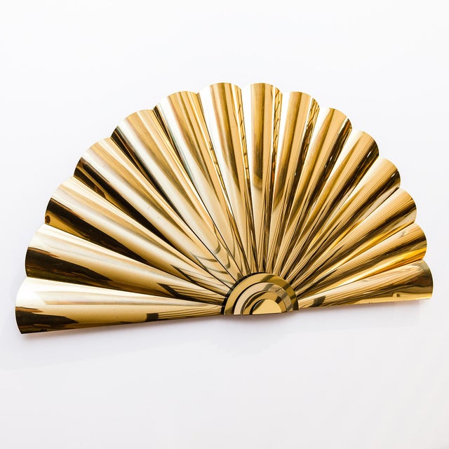 1980s Large Brass "Sunrise" Wall Sculpture by Curtis Jere, Signed For Sale - Image 14 of 15