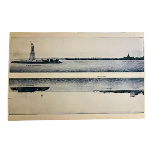 Contemporary Print New York City Harbor 1910
