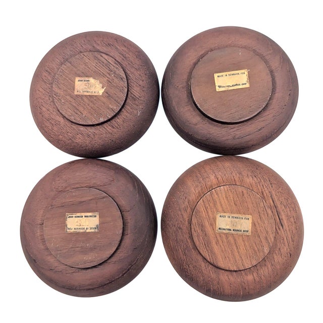 1950s Jens H Quistgaard Wenge Wood Coasters, Set of 4 For Sale - Image 11 of 12
