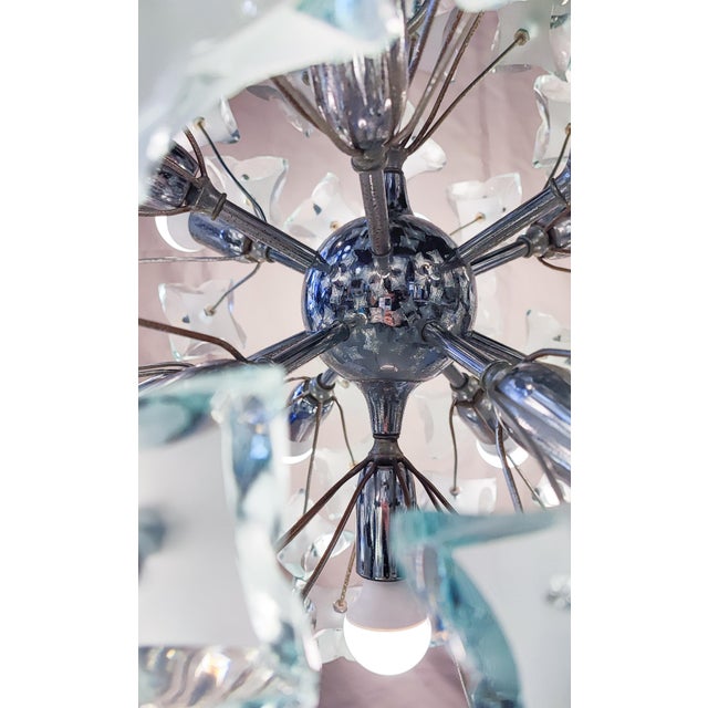 Sputnik Chandelier in Cut Glass from Fontana Arte, 1960 For Sale - Image 9 of 11